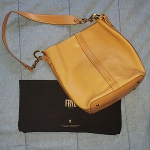 FRYE ilana bucket hobo yellow